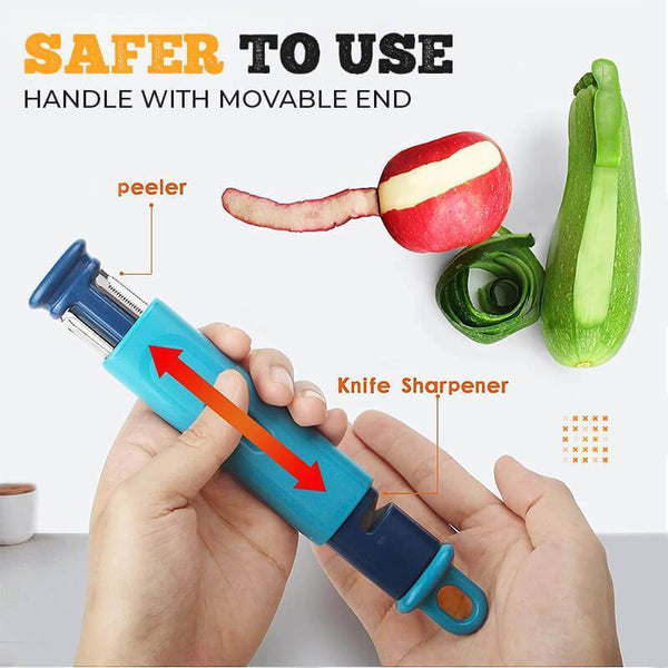 🔪2 In 1 Peeler/Knife Sharpener
