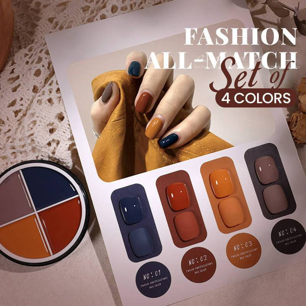 💅Four-Color Solid Nail Polish