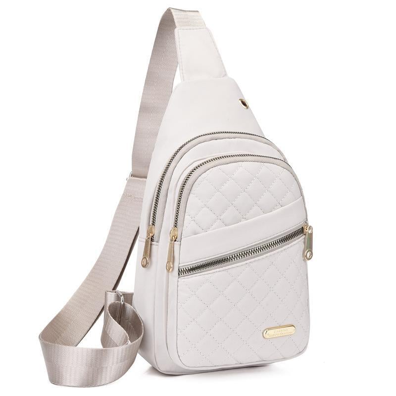 🎒Versatile large capacity crossbody bag- casual solid color，Quilted waist bag