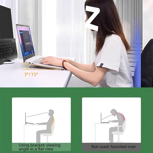 🔥 BEST SELLER | 💻 Zinc Alloy Foldable Laptop Stand |🏷️ 50% OFF