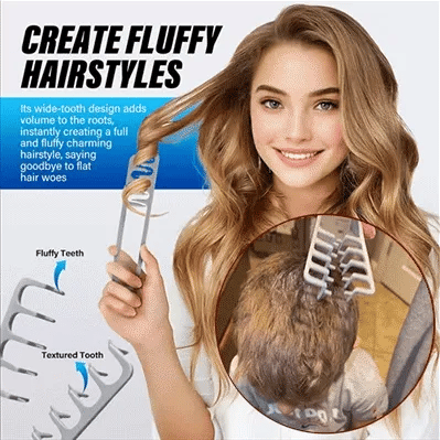 ✨ Hot Selling Volumizing Comb 💇 Wide-Tooth Hair Styling Comb | For Men & Women