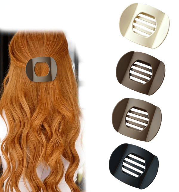 🎁💖Casual Versatile Solid Colour Lay Flat Hair Clip