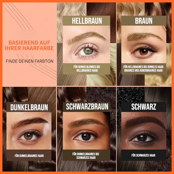 🔥4D Brow Pencil: Waterproof Microblading + Double-Ended Brush