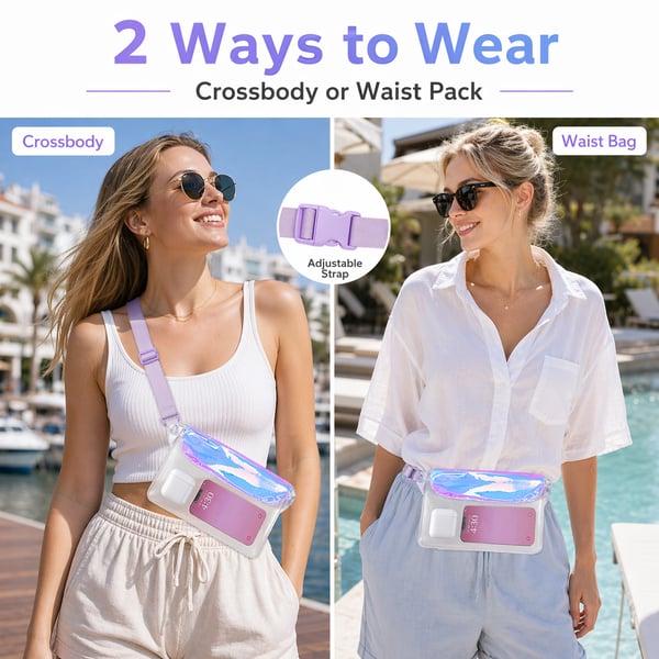 🌊 Clear Waterproof Fanny Pack, and Ready for All Your Water Activities