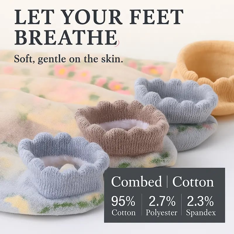 🌺 Floral Lace Women's Spring/Summer Short Socks