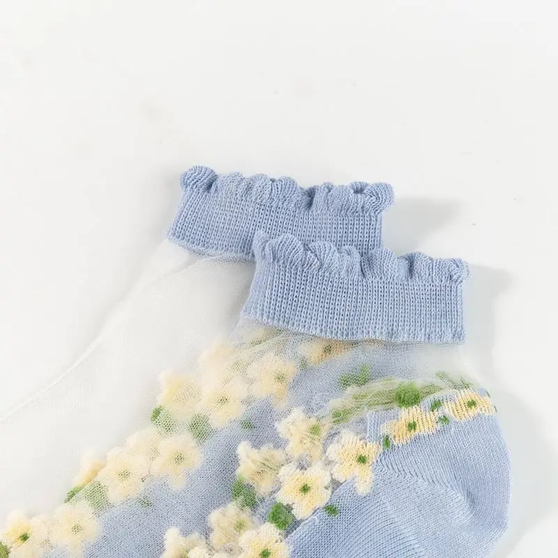 🌺 Floral Lace Women's Spring/Summer Short Socks