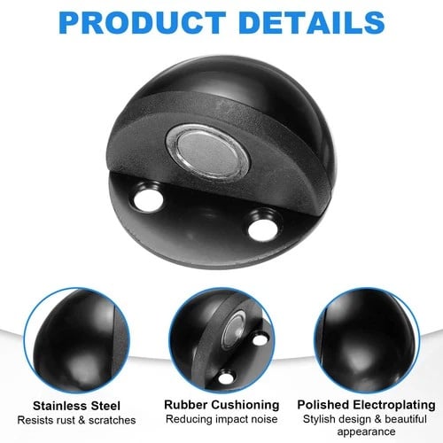 HOT SALE🔥 Hidden Stainless Steel Rubber Dual-use Door Stopper Door Holders