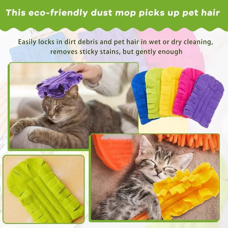🧹 Reusable Chenille Microfiber Duster ✨ Easy Dust Cleaning