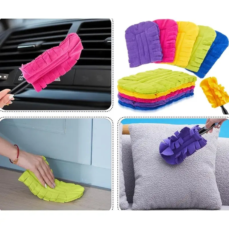 🧹 Reusable Chenille Microfiber Duster ✨ Easy Dust Cleaning