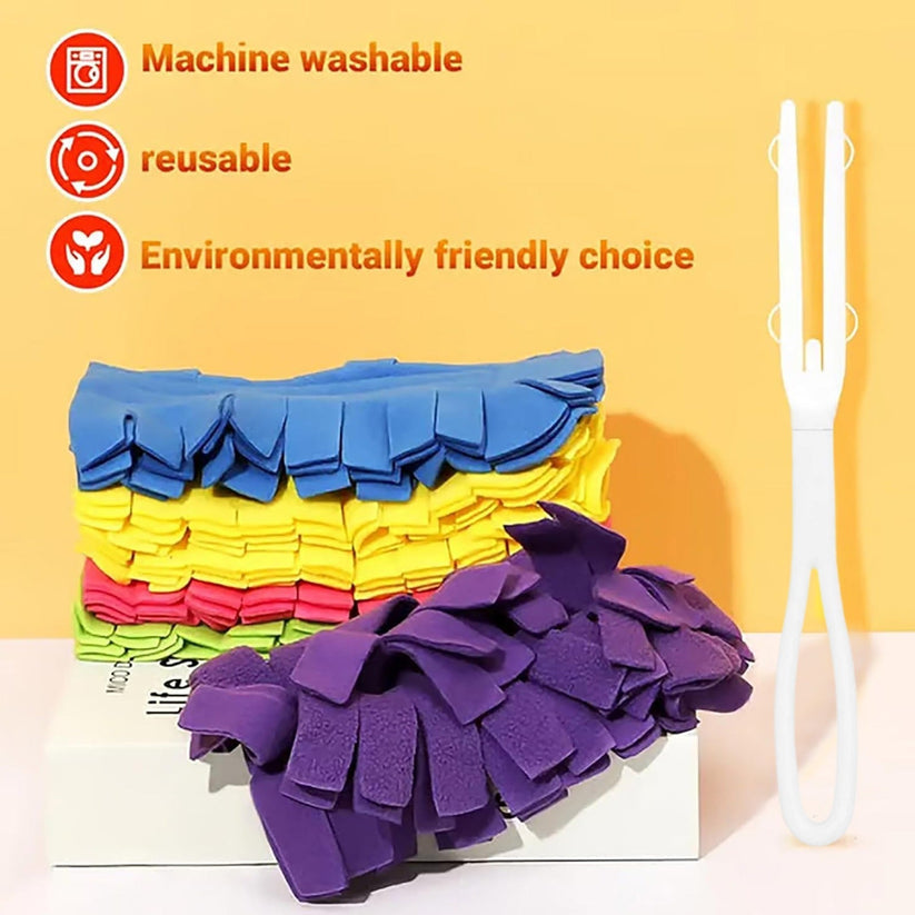 🧹 Reusable Chenille Microfiber Duster ✨ Easy Dust Cleaning