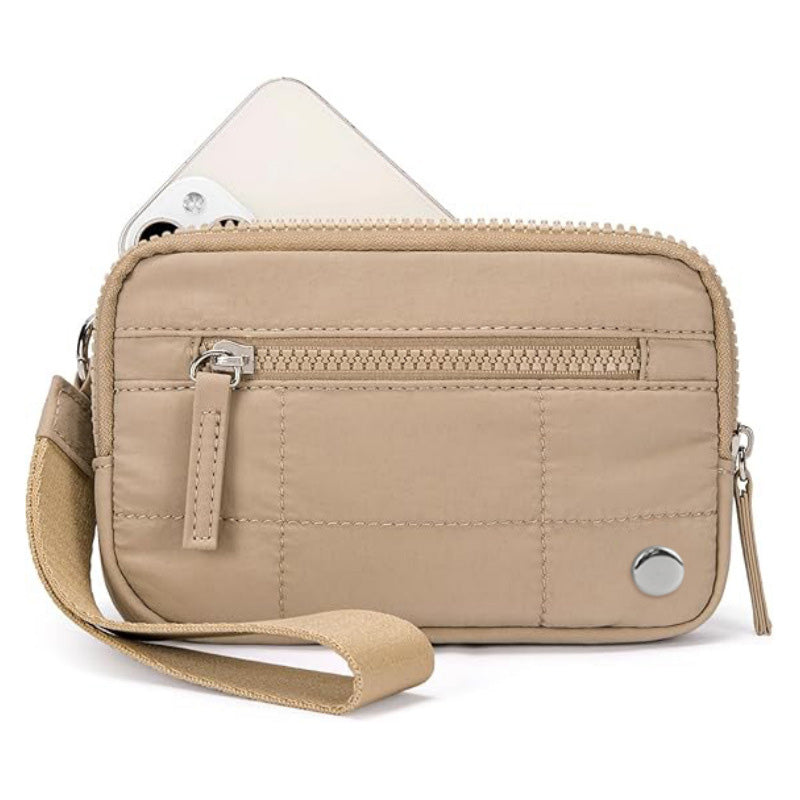 ❤️Women's Solid Color Nylon Zipper Wallet👜