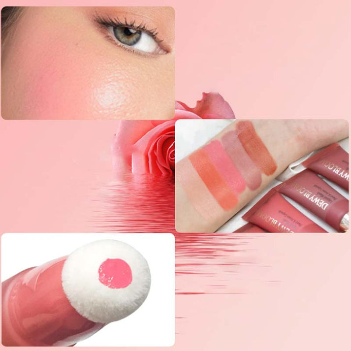 🌈Liquid Blush for Cheek with Cushion Applicator