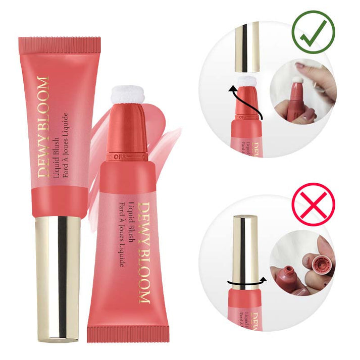 🌈Liquid Blush for Cheek with Cushion Applicator