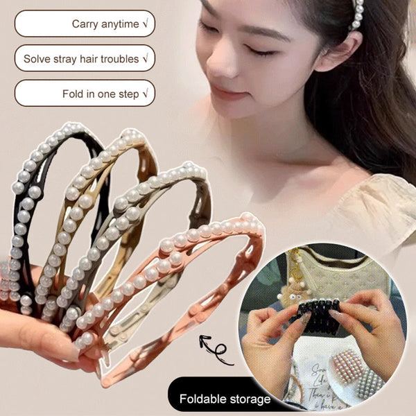 ✨Portable Pocket-Sized Non-Slip Hairbands (4 pairs)