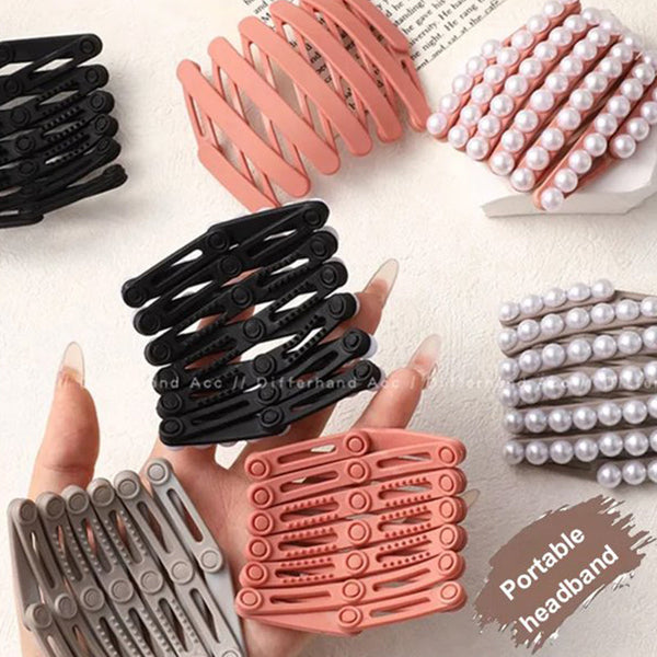 ✨Portable Pocket-Sized Non-Slip Hairbands (4 pairs)