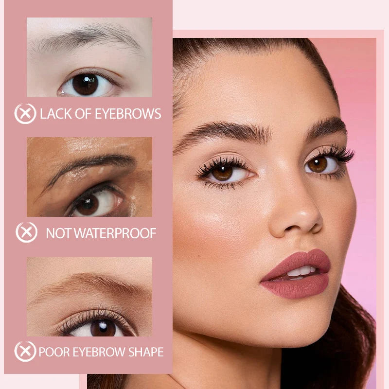 🥳2026 HOT SALE💕Long-Lasting Waterproof Eyebrow Pencil with Brush💕