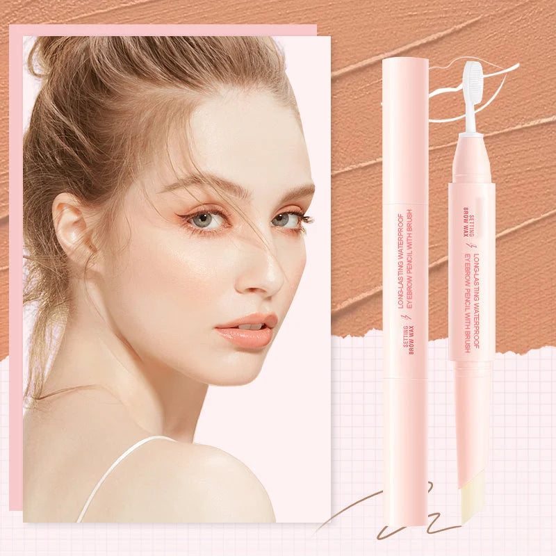 🥳2026 HOT SALE💕Long-Lasting Waterproof Eyebrow Pencil with Brush💕