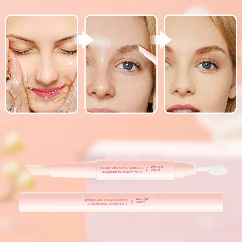 🥳2026 HOT SALE💕Long-Lasting Waterproof Eyebrow Pencil with Brush💕