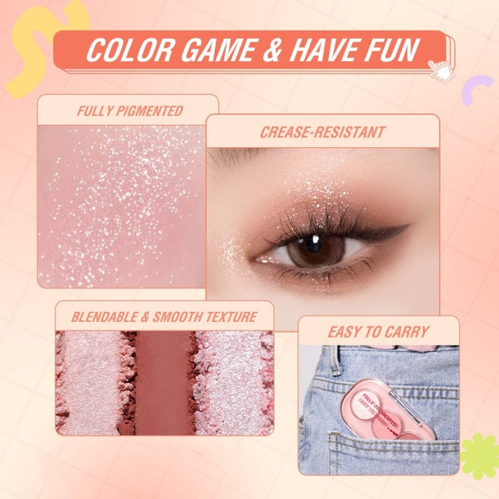 💖✨ A three-color eyeshadow palette—reveal a unique and stunning look