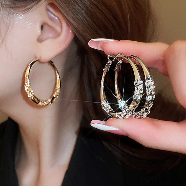 🔥2026 Hot Sale🔥💞50K+ SOLD!👁️✨Circle Earrings with Zirconia💖