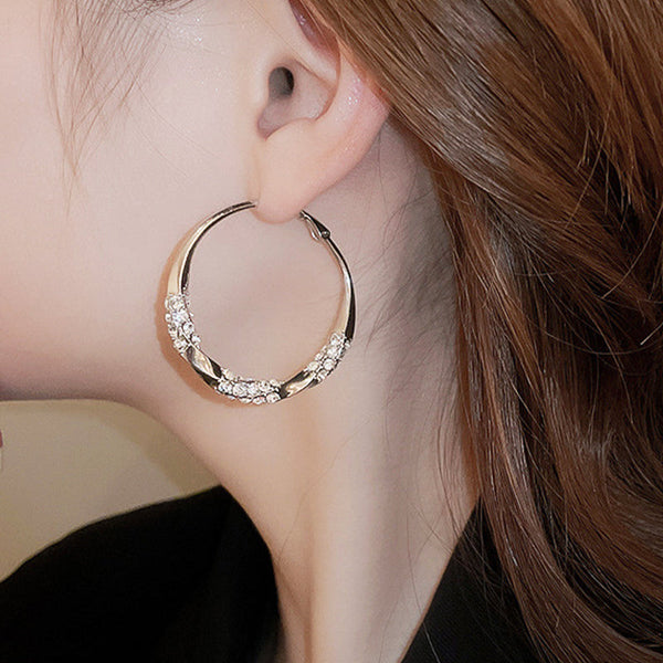 🔥2026 Hot Sale🔥💞50K+ SOLD!👁️✨Circle Earrings with Zirconia💖