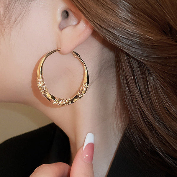 🔥2026 Hot Sale🔥💞50K+ SOLD!👁️✨Circle Earrings with Zirconia💖