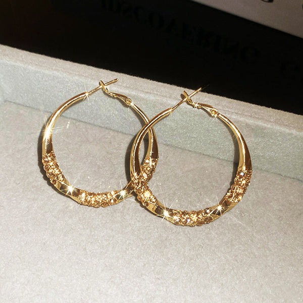 🔥2026 Hot Sale🔥💞50K+ SOLD!👁️✨Circle Earrings with Zirconia💖