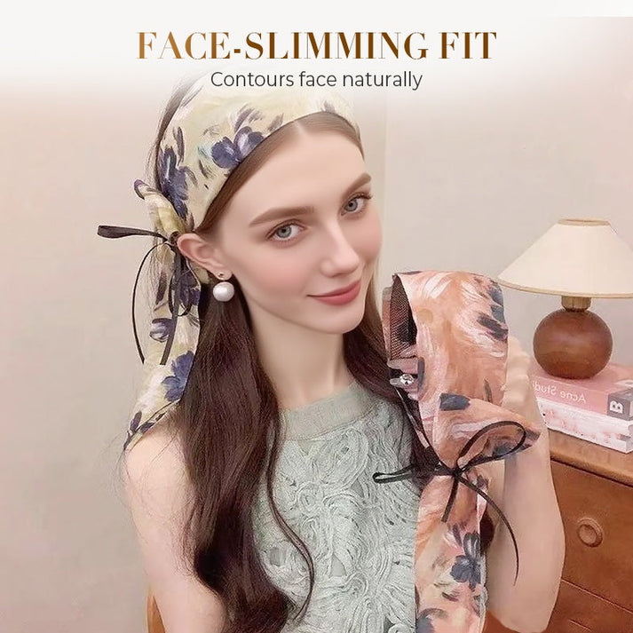 ❣️Sweet Floral Wide Brim Bow Hairband