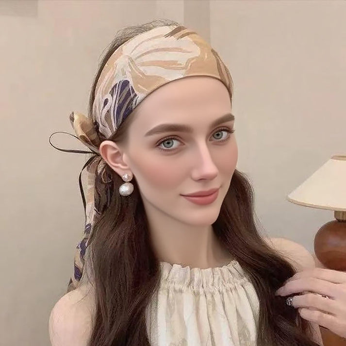 ❣️Sweet Floral Wide Brim Bow Hairband