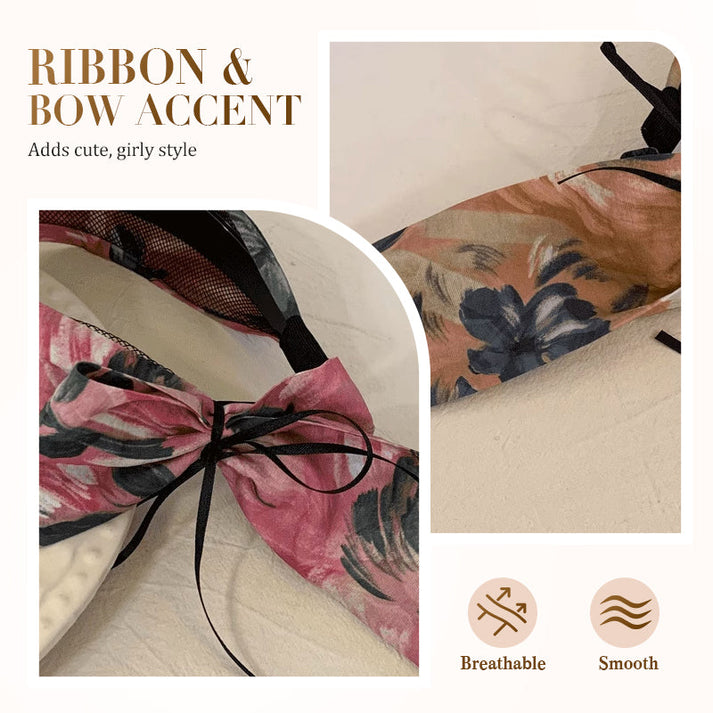 ❣️Sweet Floral Wide Brim Bow Hairband