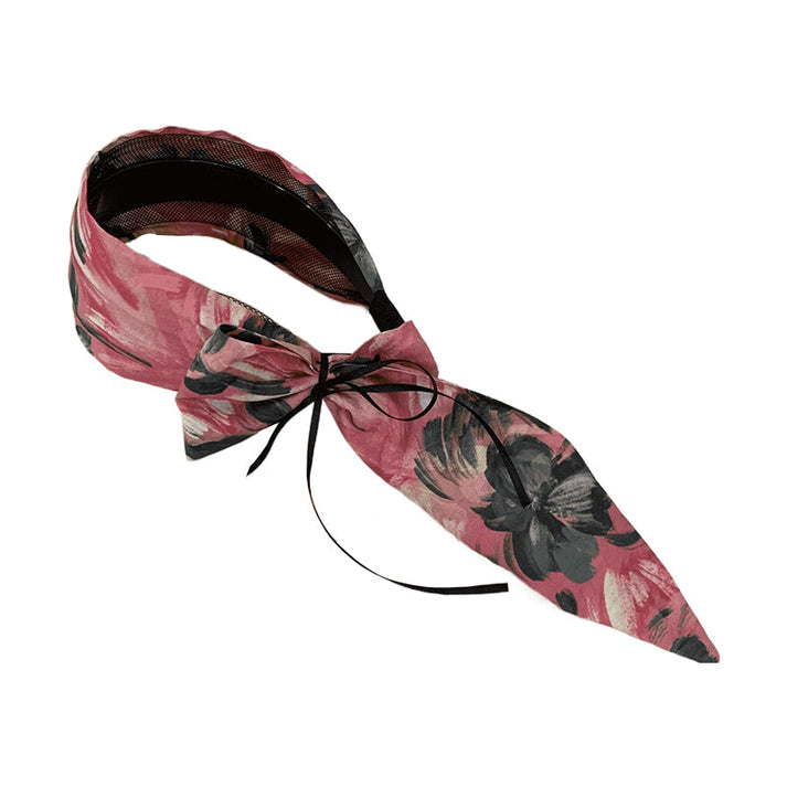 ❣️Sweet Floral Wide Brim Bow Hairband