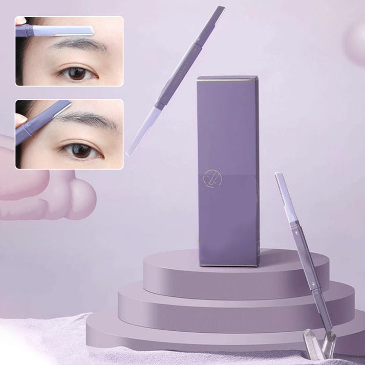 Double-sided eyebrow trimmer