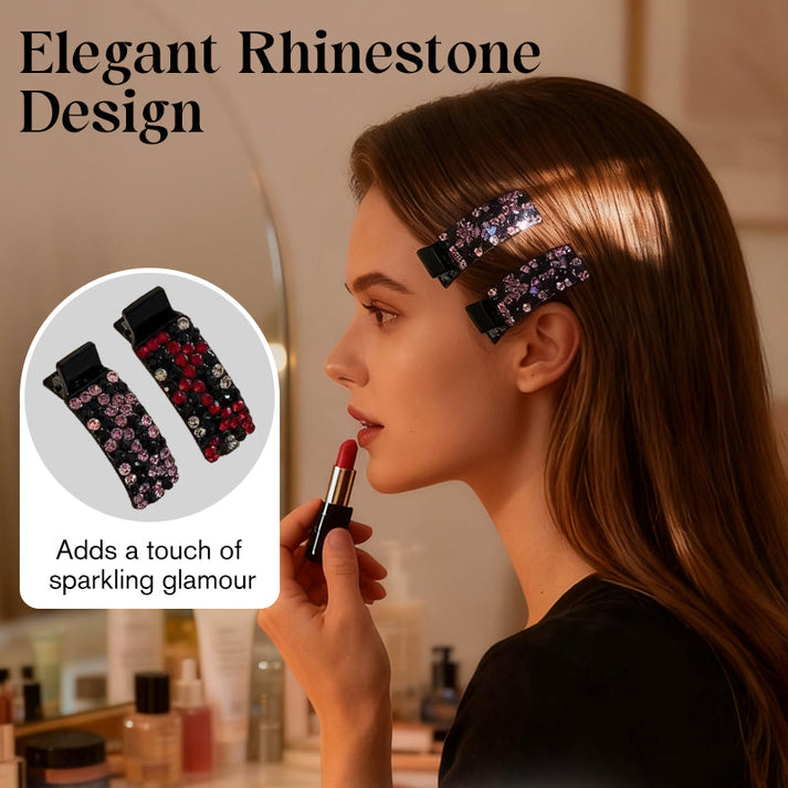 💕Rhinestone Hair Clip for Bangs(8PCS)