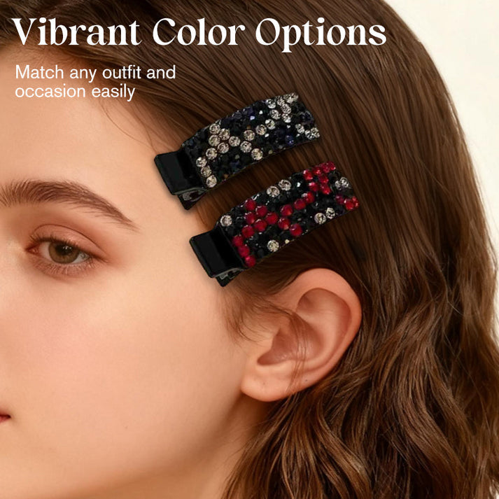 💕Rhinestone Hair Clip for Bangs(8PCS)
