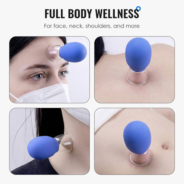 🎁 Glass and Silicone Vacuum Suction Massage Cups🎁