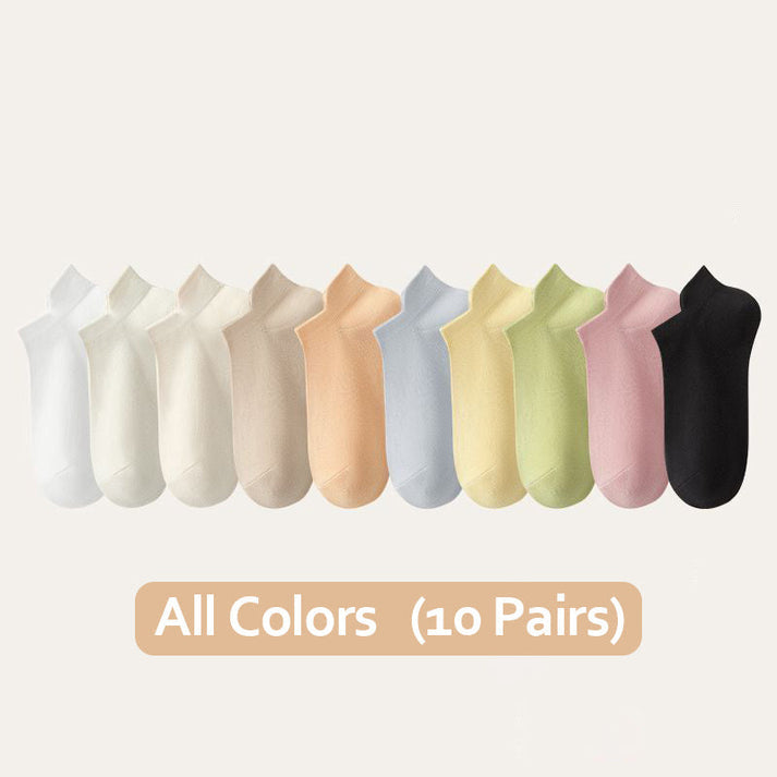🌼High-elastic protective women's socks without heels🧦(5pcs)
