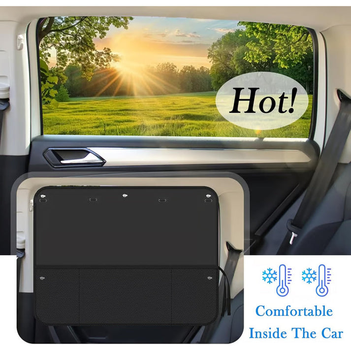 🔥50% OFF🚗🔆Car Window Shades with Storage Pockets
