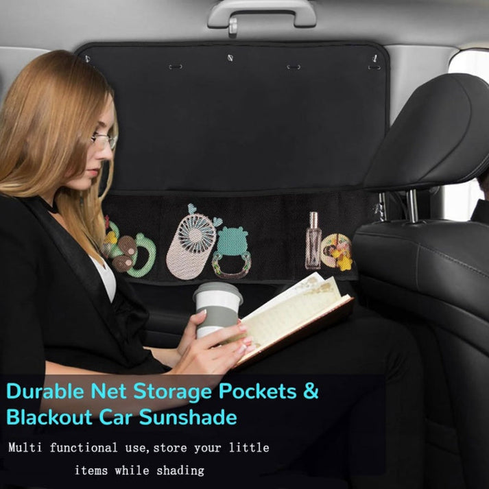 🔥50% OFF🚗🔆Car Window Shades with Storage Pockets