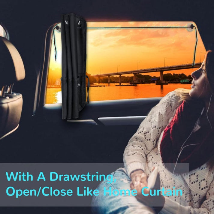 🔥50% OFF🚗🔆Car Window Shades with Storage Pockets