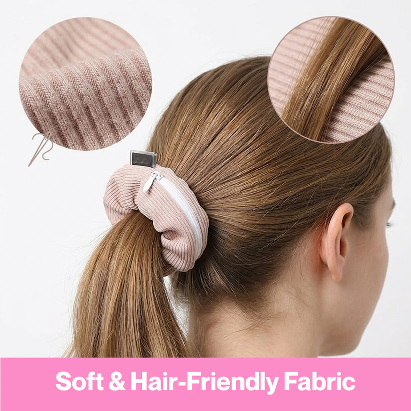 🎀 ZipPocket Ponytail Holder for Girls 🎀（Buy 1 Get 1 Free！！！）