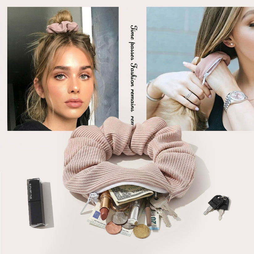 🎀 ZipPocket Ponytail Holder for Girls 🎀（Buy 1 Get 1 Free！！！）